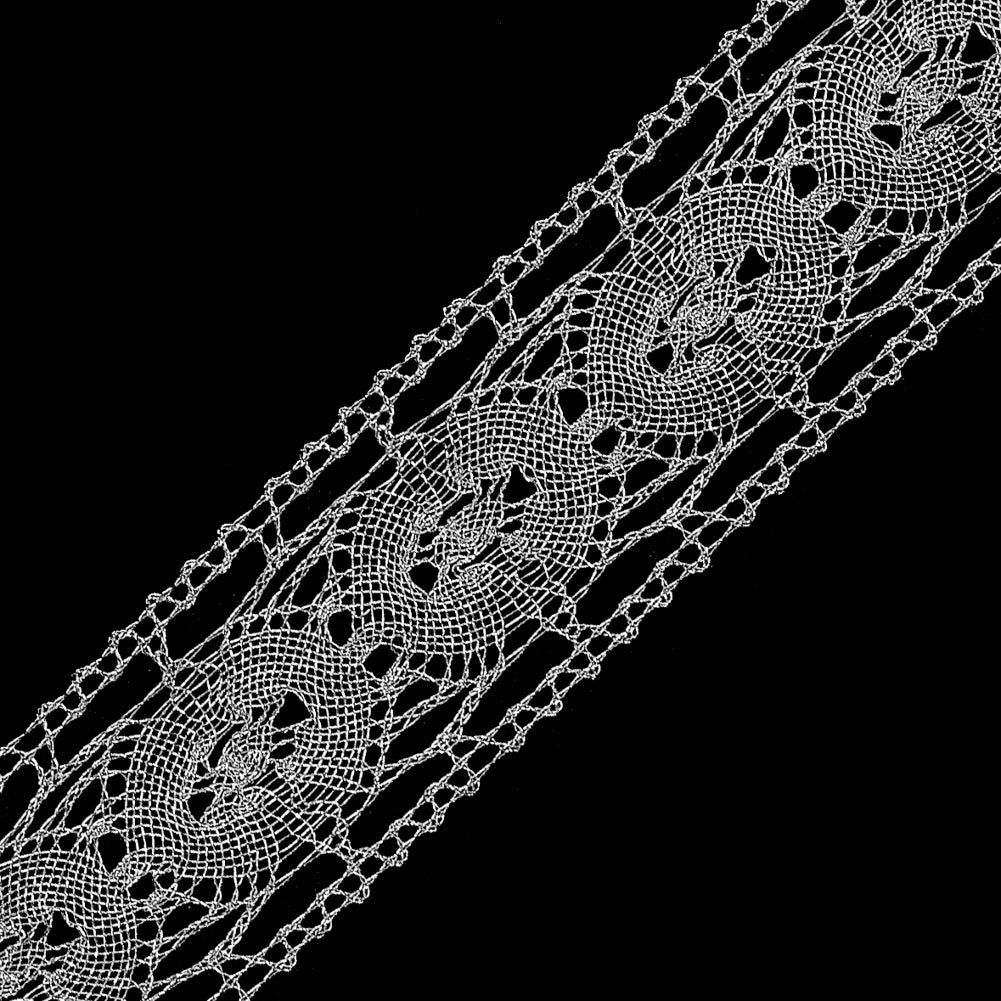 Silver European Metallic Trim - 1.125" Detail Silver European Metallic Trim - 1.125" Detail