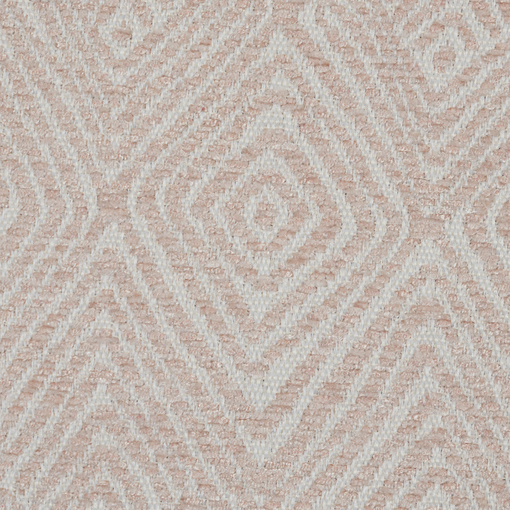 Blush Diamond Patterned Upholstery Chenille Detail Blush Diamond Patterned Upholstery Chenille Detail