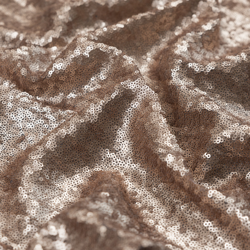 Champagne Baby Sequins on Mesh - Full Champagne Baby Sequins on Mesh - Full