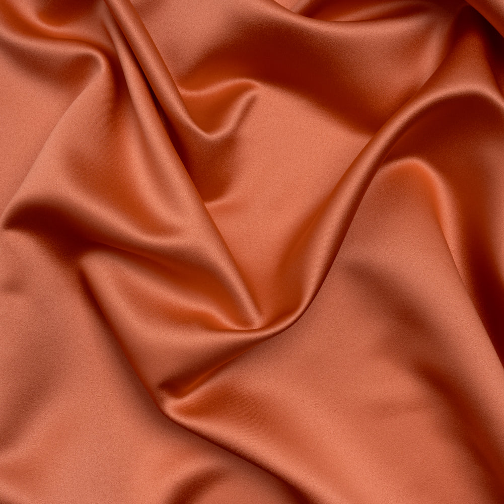 Polyester Satin - Papaya - Reverie Collection Polyester Satin - Papaya - Reverie Collection