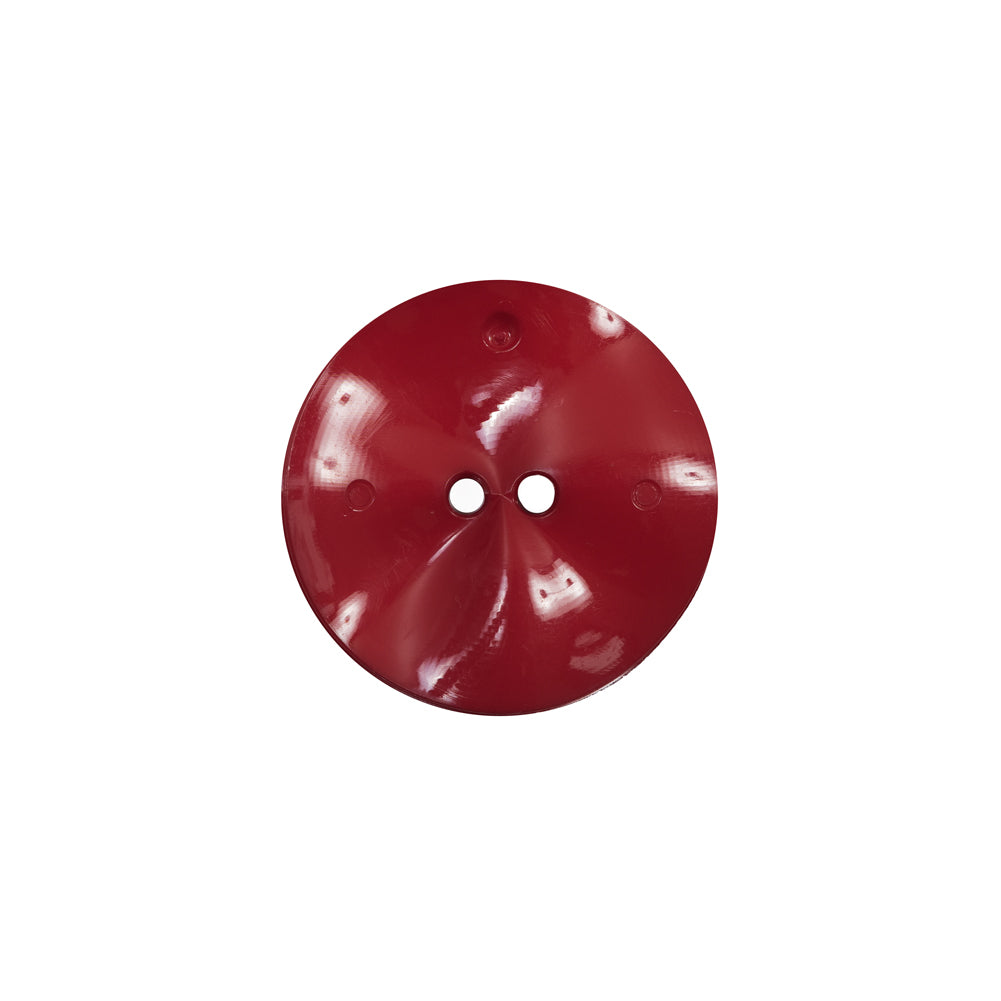 Italian Red Textured Wave Button - 28L/18mm Detail Italian Red Textured Wave Button - 28L/18mm Detail