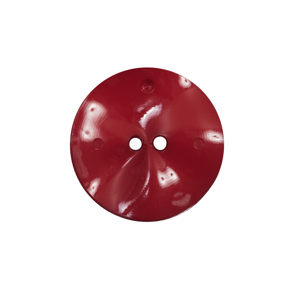 Italian Red Textured Wave Button - 36L/23mm - Detail Italian Red Textured Wave Button - 36L/23mm - Detail