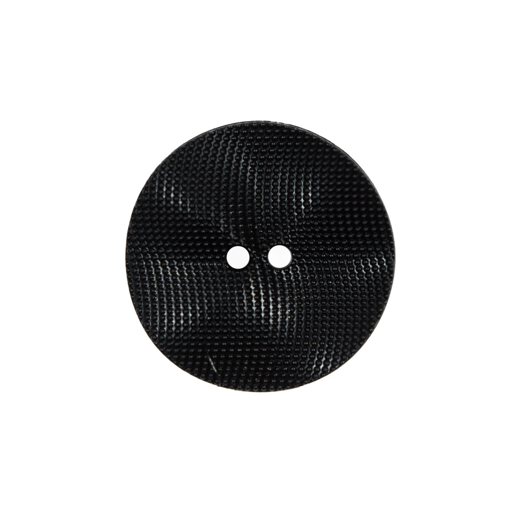 Italian Black Textured Wave Button - 36L/23mm Italian Black Textured Wave Button - 36L/23mm