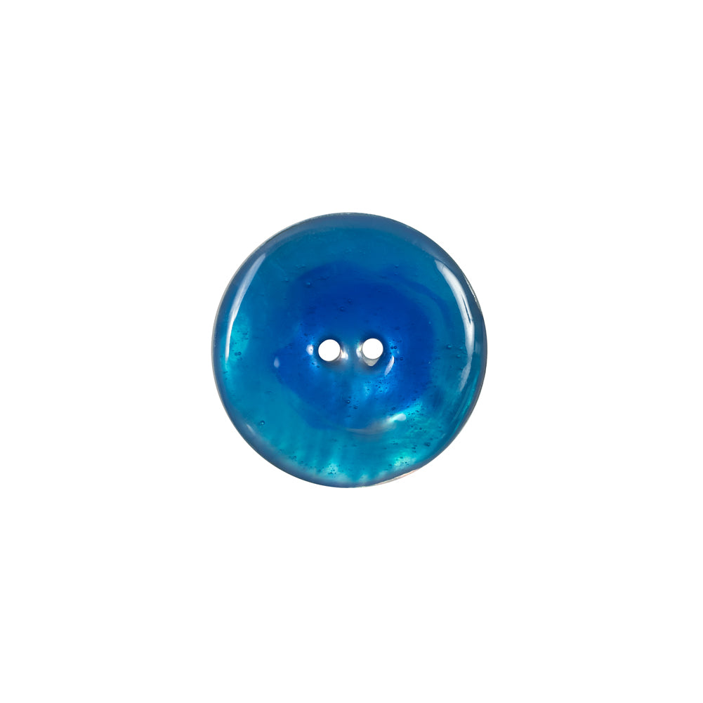Italian Blue 2-Hole Shell Button - 24L/15mm Italian Blue 2-Hole Shell Button - 24L/15mm