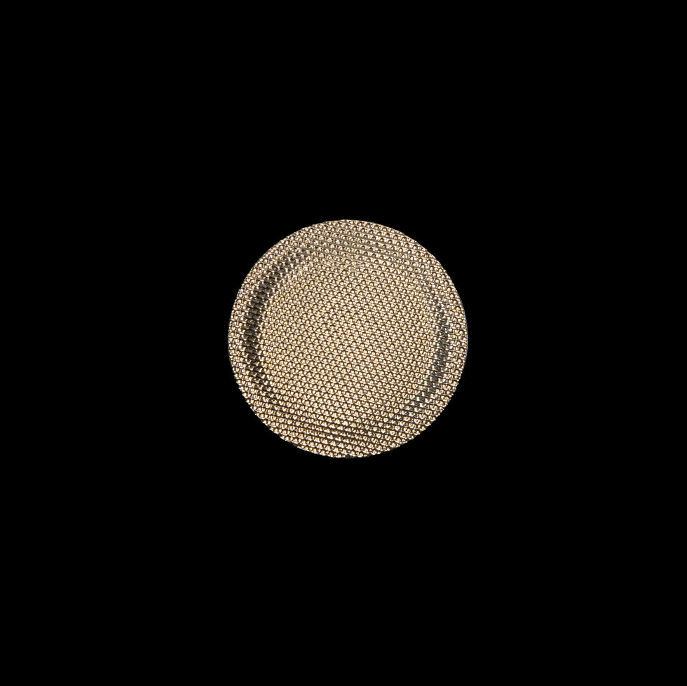 Italian Gold Chrome Plated Plastic Button - 20L/12.5mm Italian Gold Chrome Plated Plastic Button - 20L/12.5mm