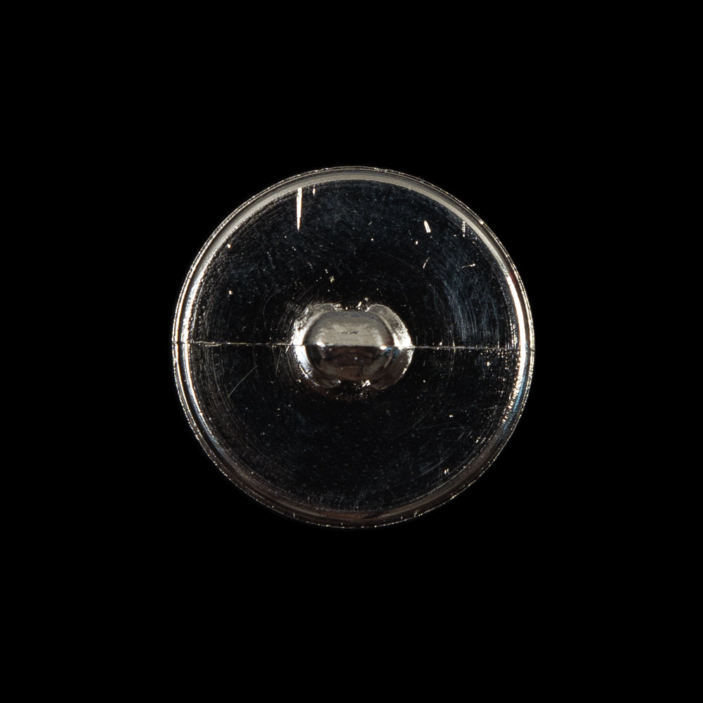 Italian Silver Chrome Plated Plastic Button - 36L/23mm - Detail Italian Silver Chrome Plated Plastic Button - 36L/23mm - Detail