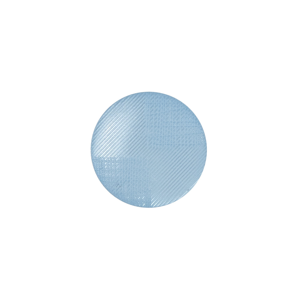 Italian Blue Plastic Shank Back Button - 24L/15mm Italian Blue Plastic Shank Back Button - 24L/15mm