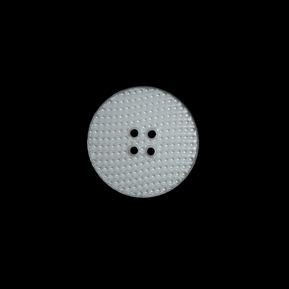 Italian Ivory Textural Nylon Sprayed Button - 24L/15mm Italian Ivory Textural Nylon Sprayed Button - 24L/15mm