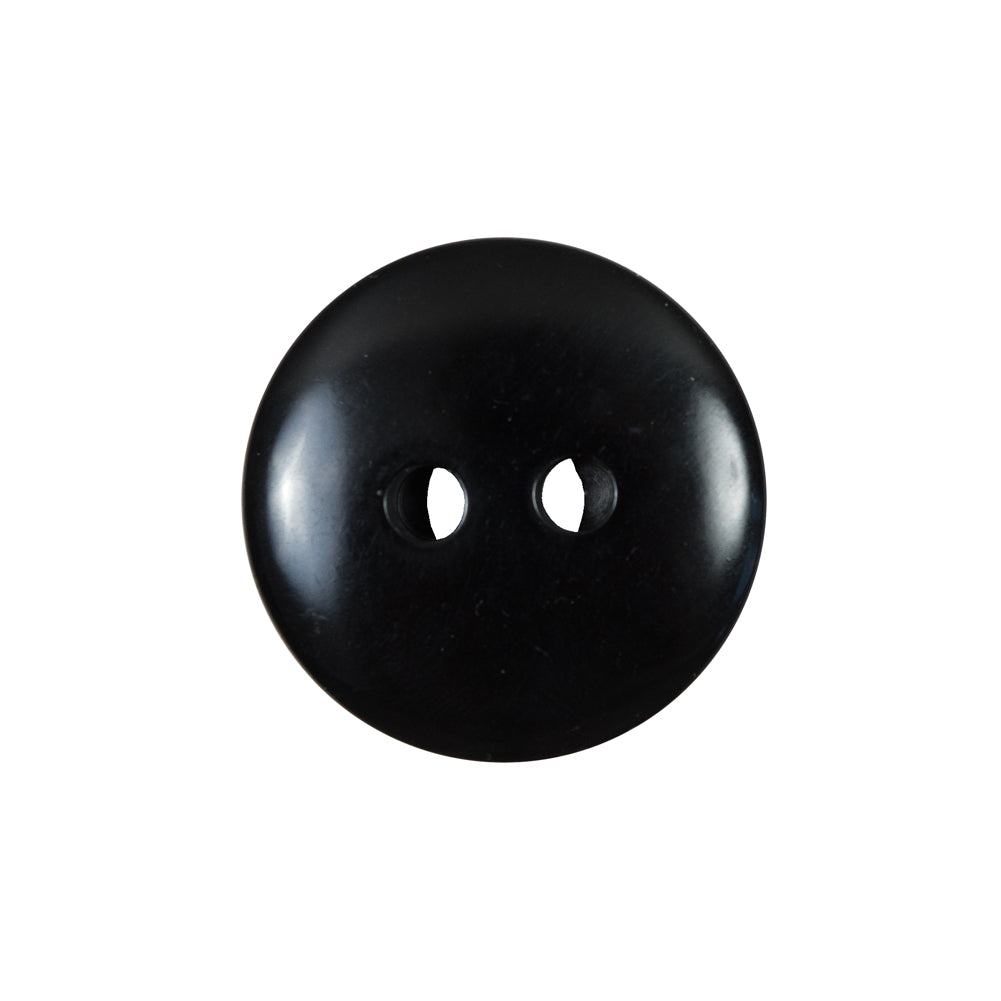 Italian Black and Silver Iridescent 2-Hole Button - 36L/23mm - Detail Italian Black and Silver Iridescent 2-Hole Button - 36L/23mm - Detail