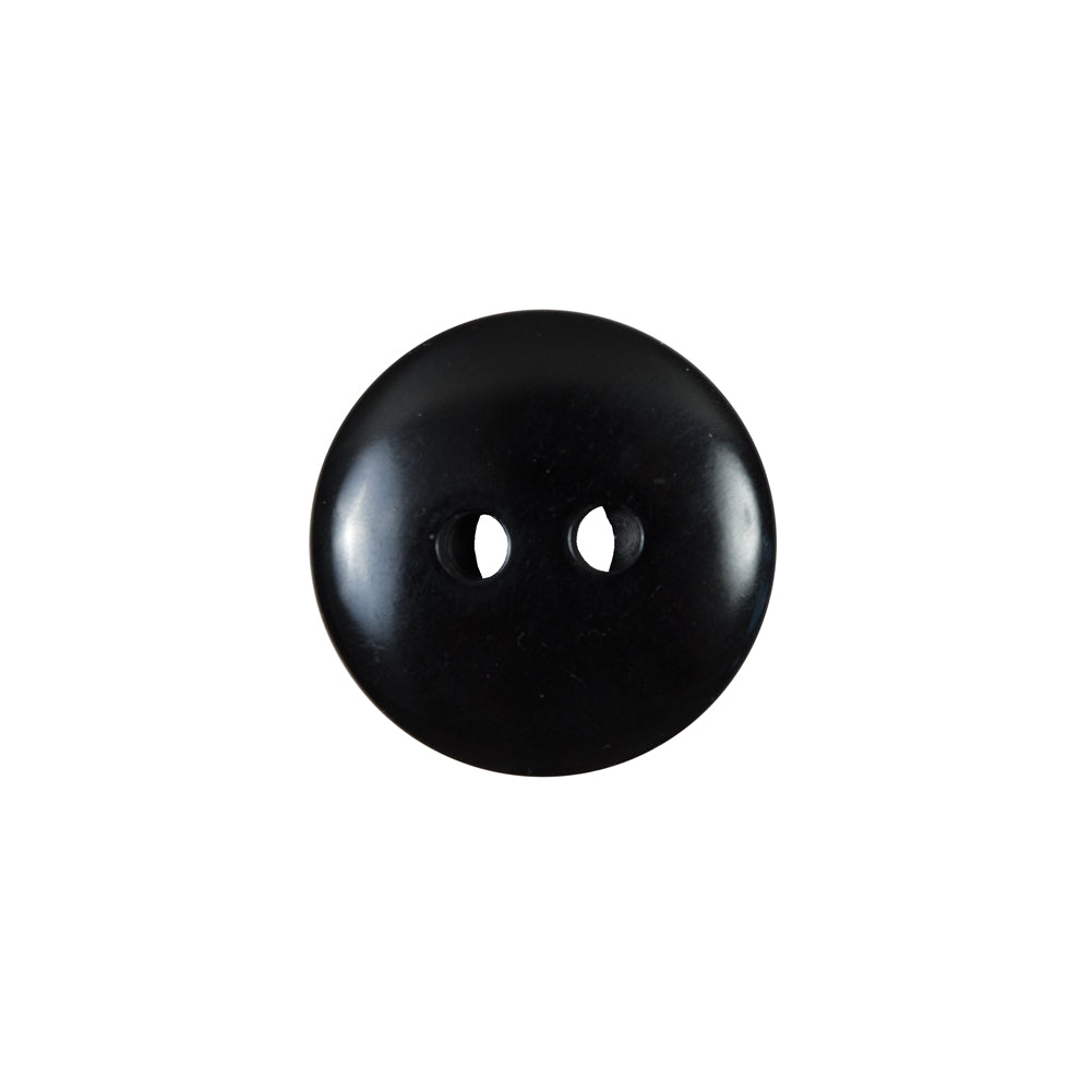 Italian Black and Silver Iridescent 2-Hole Button - 28L/18mm - Detail Italian Black and Silver Iridescent 2-Hole Button - 28L/18mm - Detail