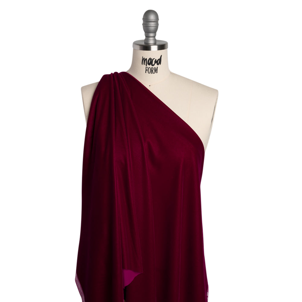 Polyester Micro Velvet - Magenta - Drape Polyester Micro Velvet - Magenta - Drape