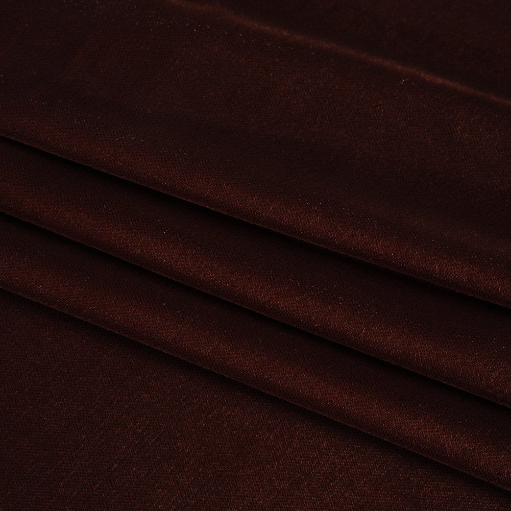 Polyester Micro Velvet - Brown - Folded Polyester Micro Velvet - Brown - Folded