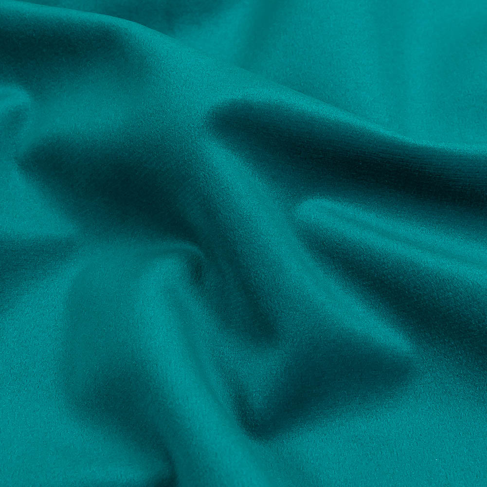 Harbor Blue Creamy Polyester Velvet - Detail Harbor Blue Creamy Polyester Velvet - Detail