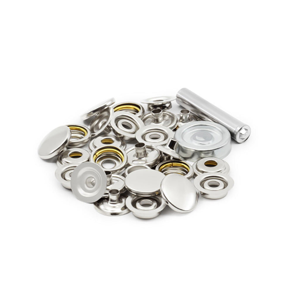 Dritz Heavy Duty Snap Fastener Kit with Tools - Nickel - 7 Sets Full Dritz Heavy Duty Snap Fastener Kit with Tools - Nickel - 7 Sets Full