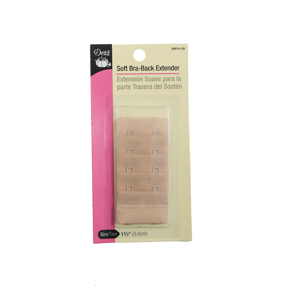 Dritz Nude Soft Bra Back Extender - 1.5" x 6" Detail Dritz Nude Soft Bra Back Extender - 1.5" x 6" Detail