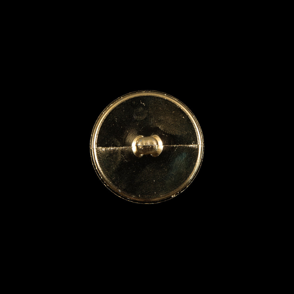 Italian Gold Textured Shank Back Button - 24L/15mm Detail Italian Gold Textured Shank Back Button - 24L/15mm Detail