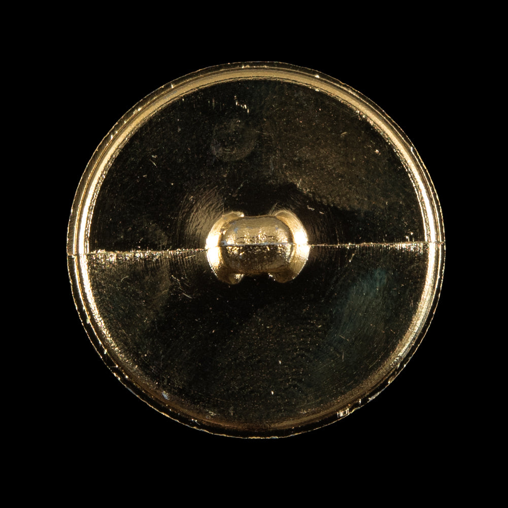 Italian Gold Textured Shank Back Button - 44L/28mm - Detail Italian Gold Textured Shank Back Button - 44L/28mm - Detail