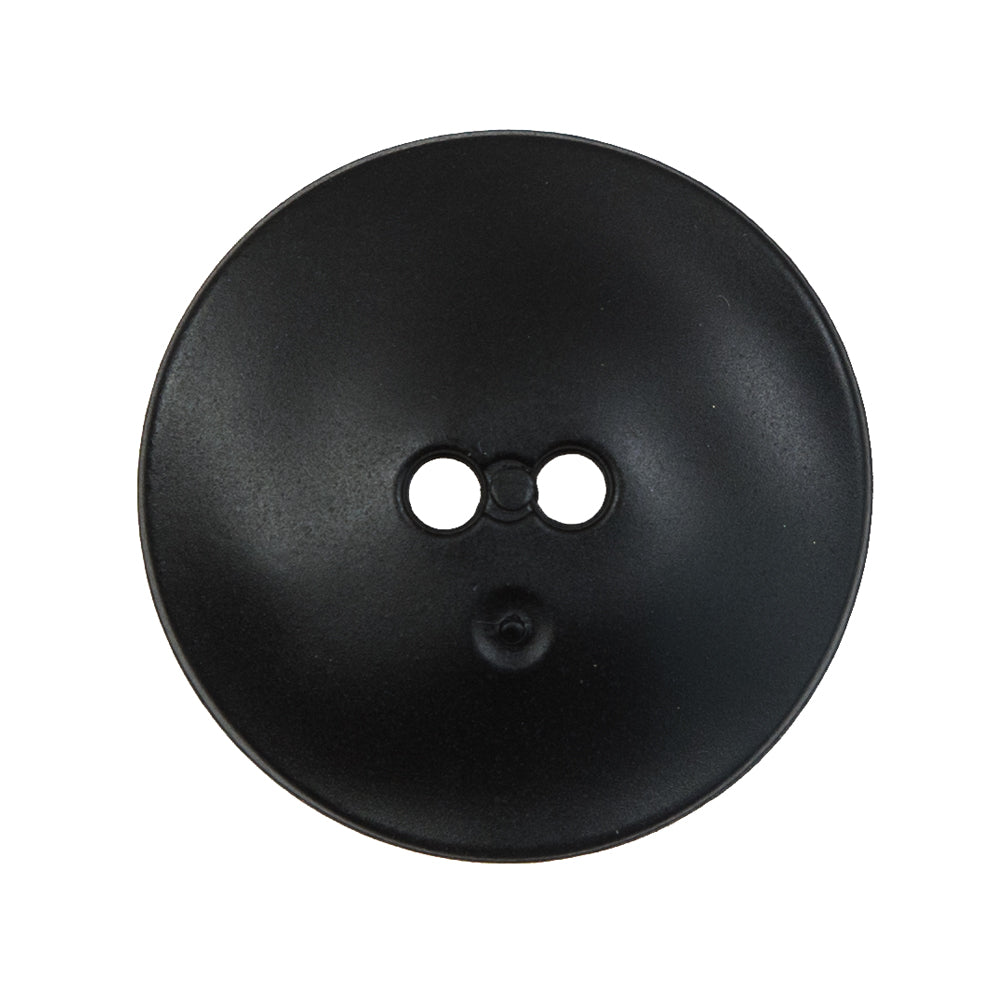 Matte Black Square Concaving 2-Hole Button - 44L/28mm - Detail Matte Black Square Concaving 2-Hole Button - 44L/28mm - Detail