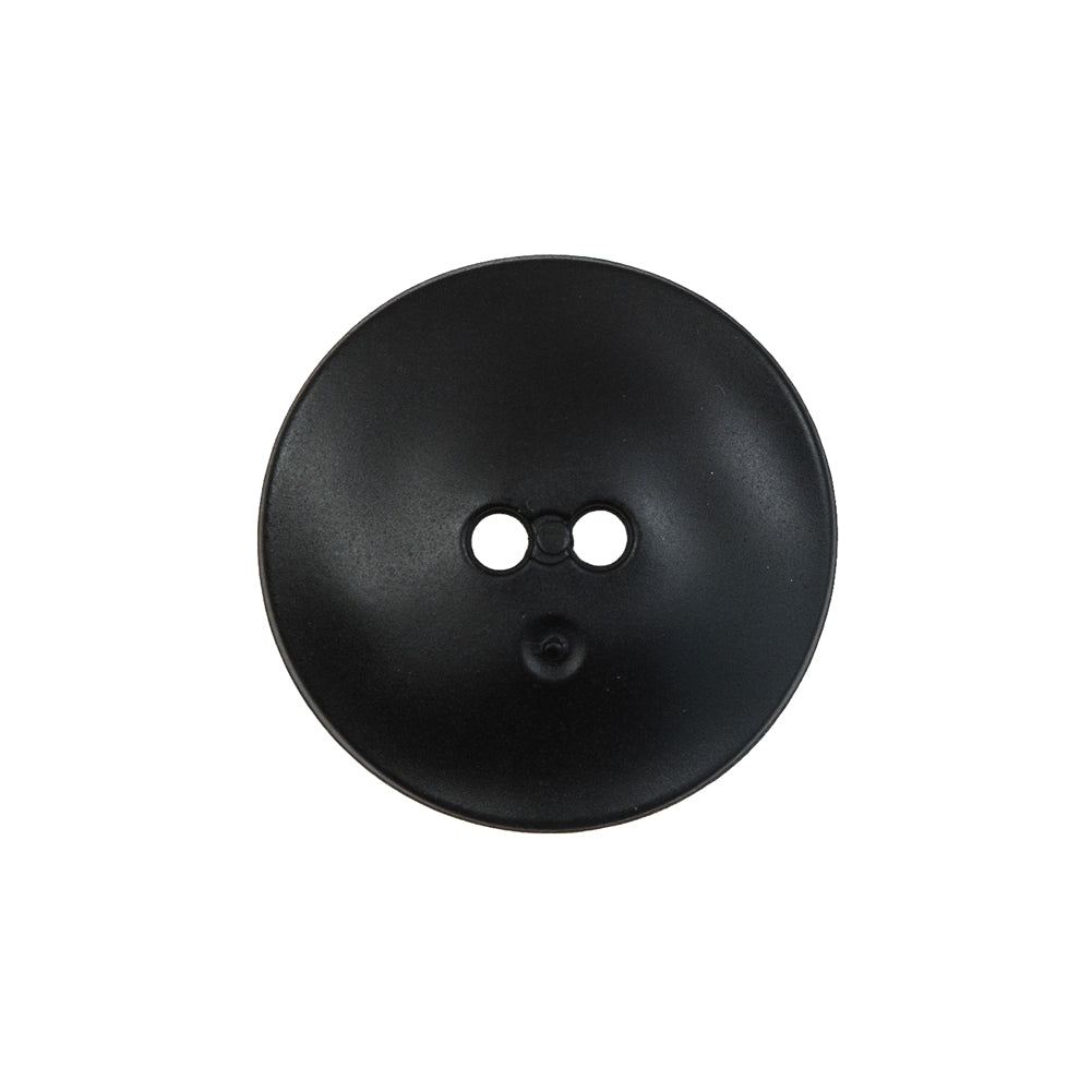 Matte Black Concaving 2-Hole Button - 36L/23mm Detail Matte Black Concaving 2-Hole Button - 36L/23mm Detail