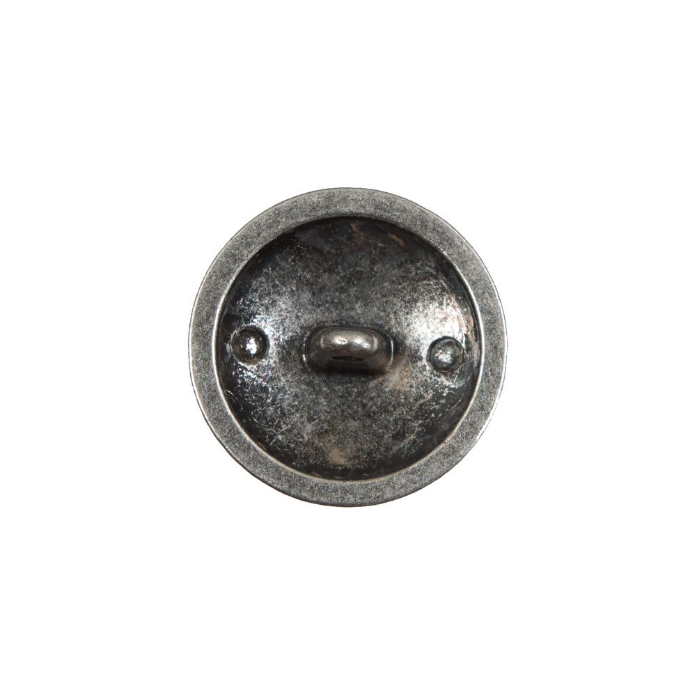 Italian Old Silver Military Shank Back Button - 32L/20mm Detail Italian Old Silver Military Shank Back Button - 32L/20mm Detail