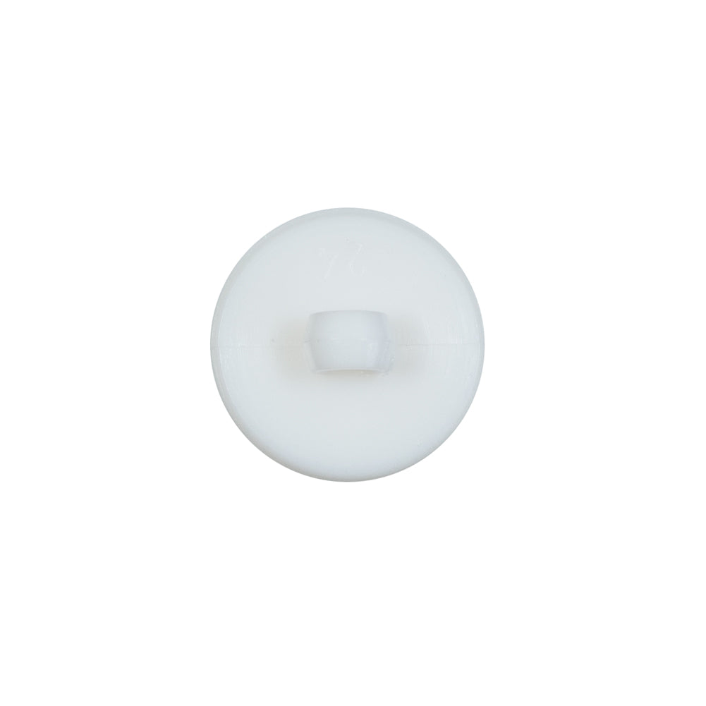 Italian White Plated Bevel-Cut Button - 24L/15mm Detail Italian White Plated Bevel-Cut Button - 24L/15mm Detail