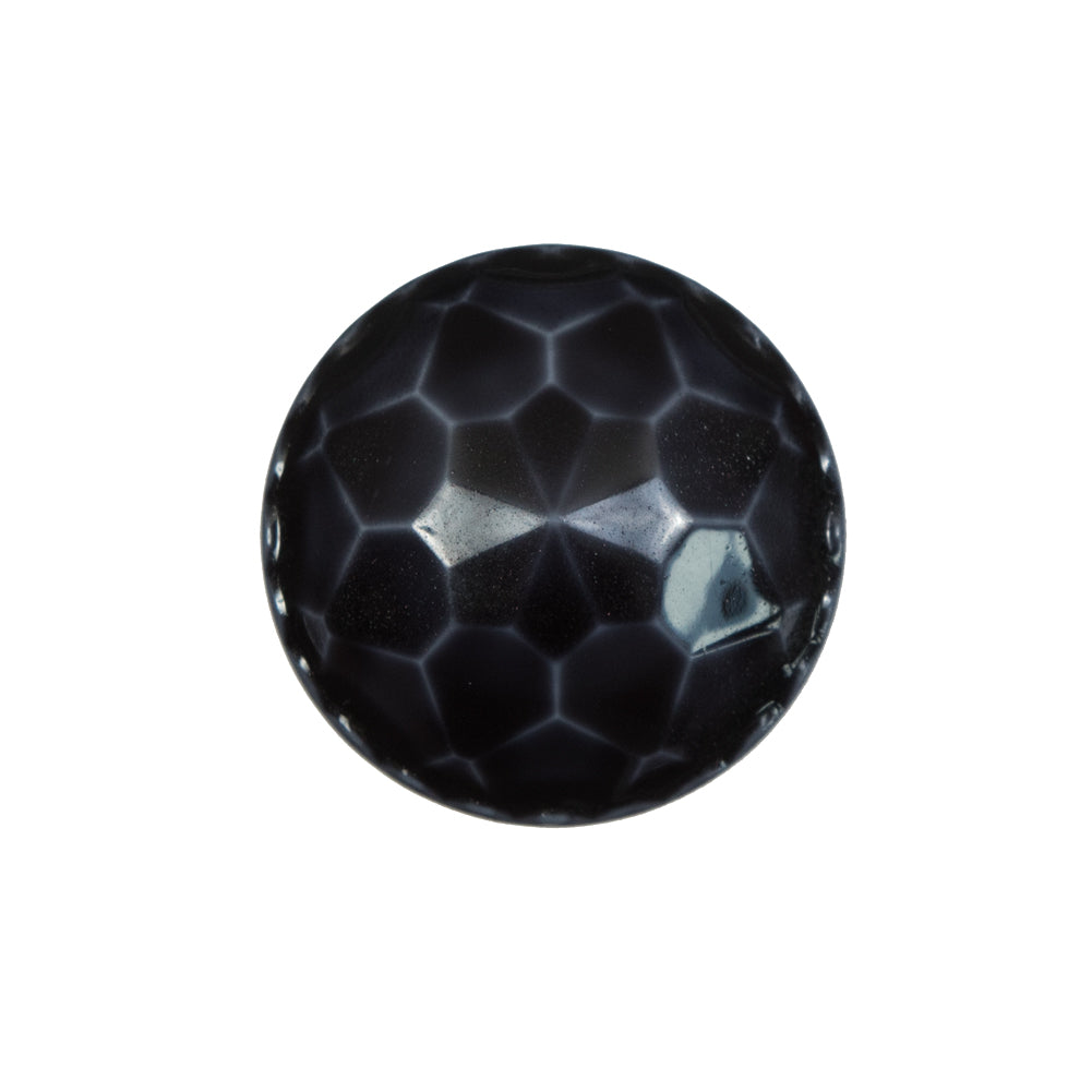 Italian Charcoal Plated Bevel-Cut Button - 36L/23mm Italian Charcoal Plated Bevel-Cut Button - 36L/23mm