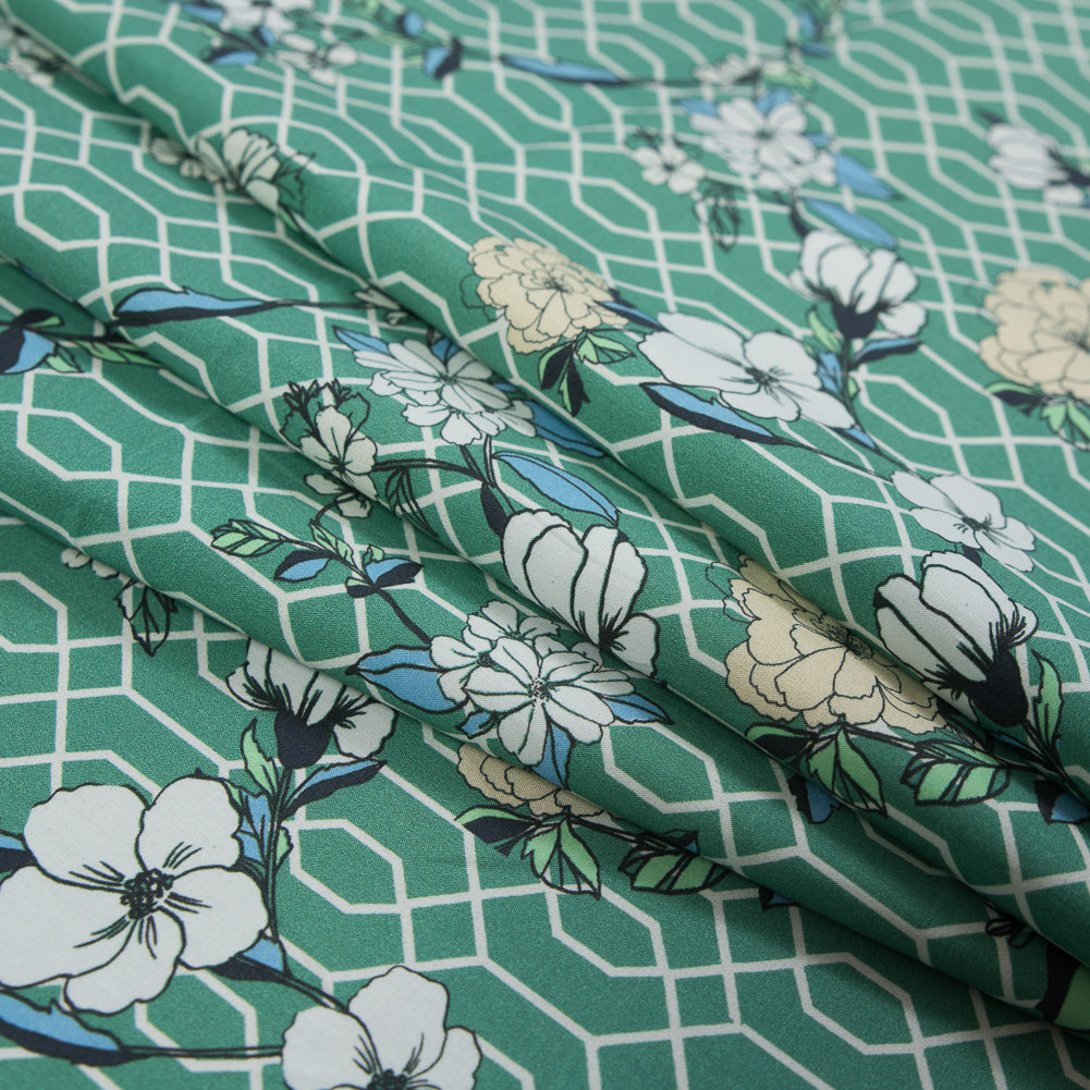 Mood Exclusive La Fortuna de lo Memorable Green Cotton Poplin - Detail Mood Exclusive La Fortuna de lo Memorable Green Cotton Poplin - Detail