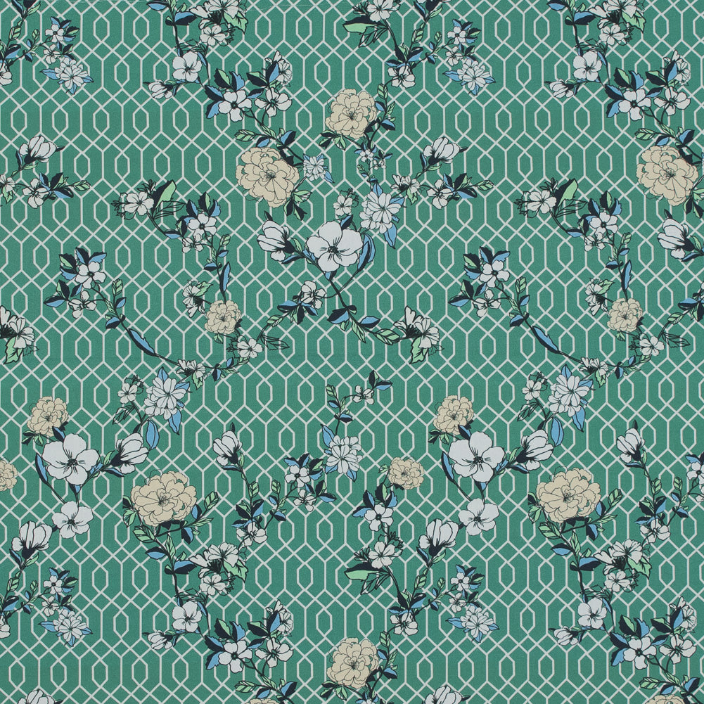 Mood Exclusive La Fortuna de lo Memorable Green Cotton Poplin Mood Exclusive La Fortuna de lo Memorable Green Cotton Poplin