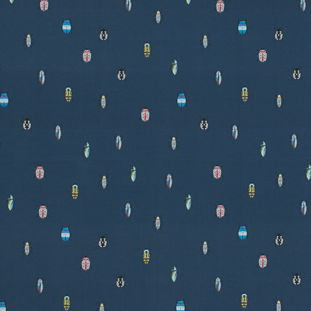 Mood Exclusive The Jitterbugs Blue Cotton Poplin Mood Exclusive The Jitterbugs Blue Cotton Poplin