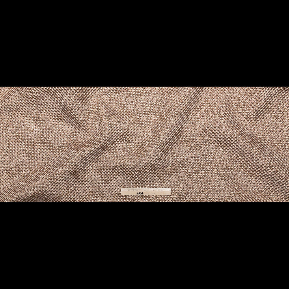 Marylin Metallic Peach Bellini Diamond Quilted Brocade Full Marylin Metallic Peach Bellini Diamond Quilted Brocade Full