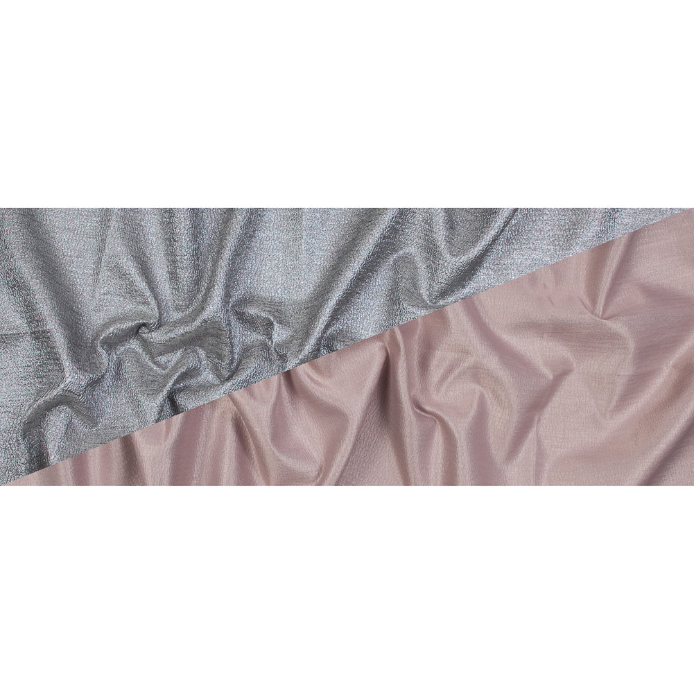 Pink and Silver Luxury Metallic Brocade - Folded Pink and Silver Luxury Metallic Brocade - Folded