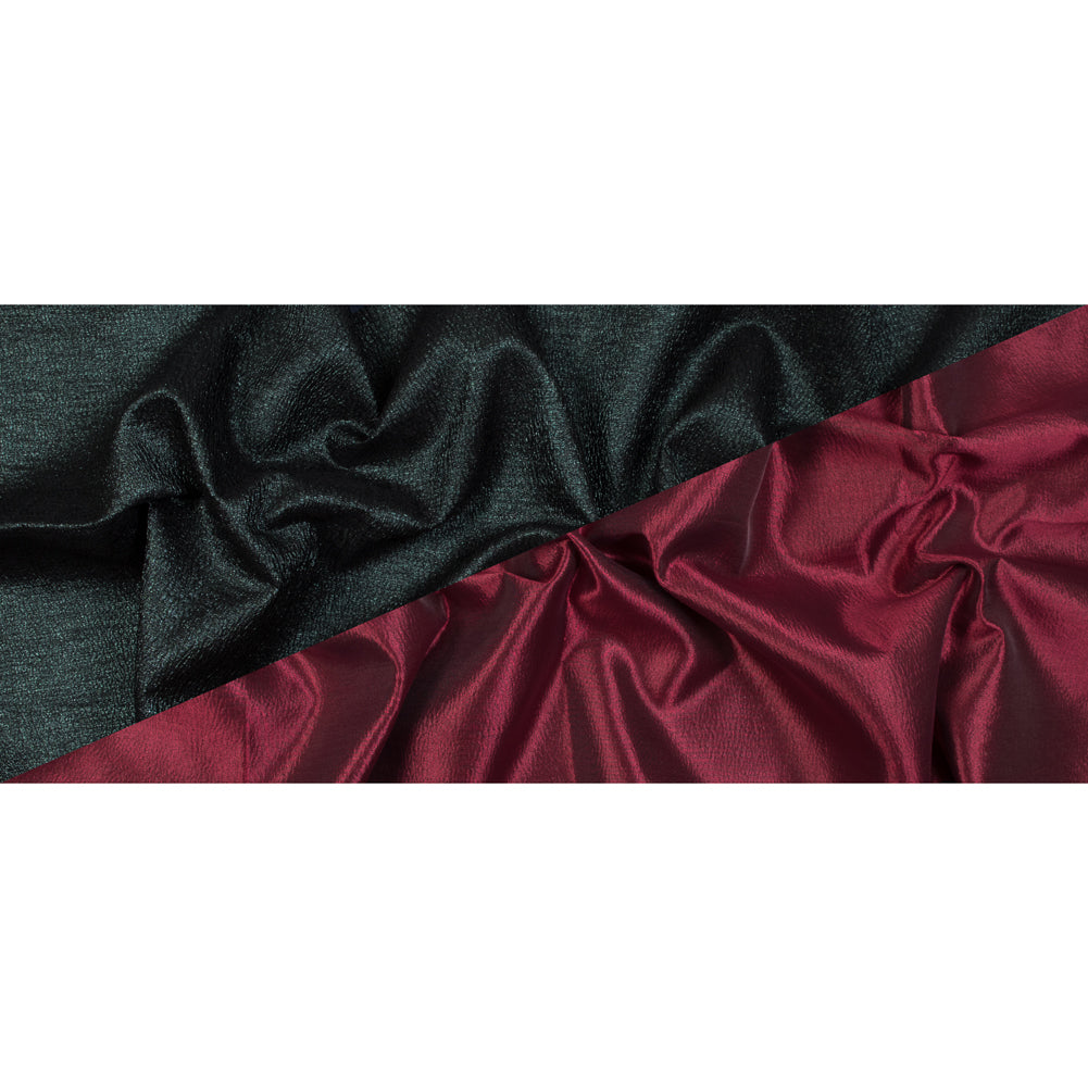 Forest Green and Red Luxury Metallic Brocade Folded Forest Green and Red Luxury Metallic Brocade Folded