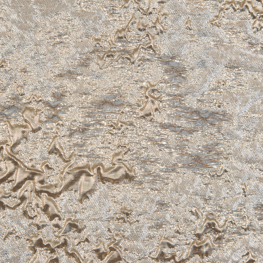 Beige and Gold Luxury Abstract Metallic Brocade - Detail - Image 3 of 4 Beige and Gold Luxury Abstract Metallic Brocade - Detail - Image 3 of 4