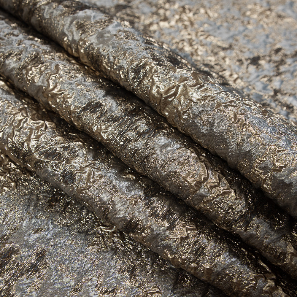 Gray and Gold Luxury Abstract Metallic Brocade - Detail Gray and Gold Luxury Abstract Metallic Brocade - Detail