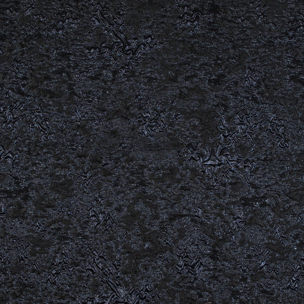 Black and Blue Luxury Abstract Metallic Brocade Black and Blue Luxury Abstract Metallic Brocade