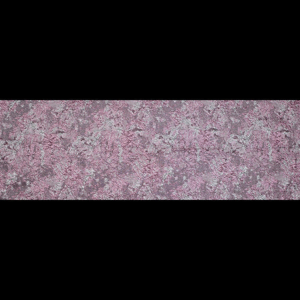Pink and Silver Luxury Abstract Metallic Brocade - Folded Pink and Silver Luxury Abstract Metallic Brocade - Folded