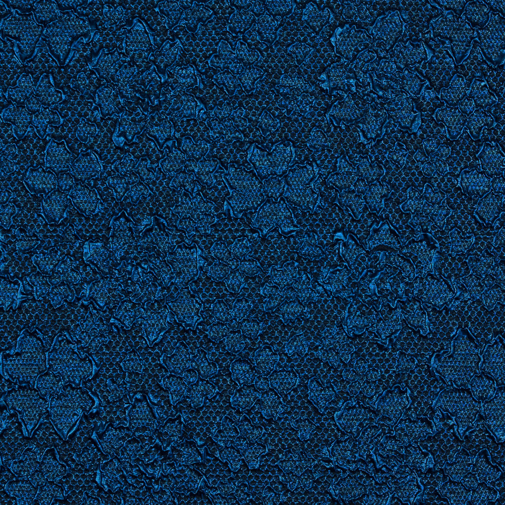 Royal Blue Luxury Floral Metallic Brocade Royal Blue Luxury Floral Metallic Brocade