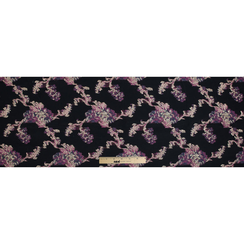 Pink, Purple and Metallic Gold Luxury Abstract Burnout Brocade Folded Pink, Purple and Metallic Gold Luxury Abstract Burnout Brocade Folded