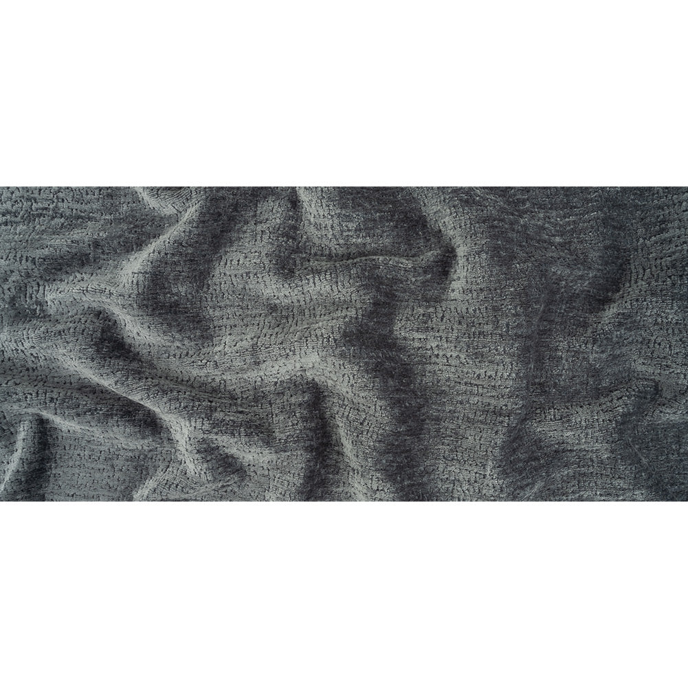 Denim Abstract Textured Acrylic and Polyester Chenille - Full Denim Abstract Textured Acrylic and Polyester Chenille - Full