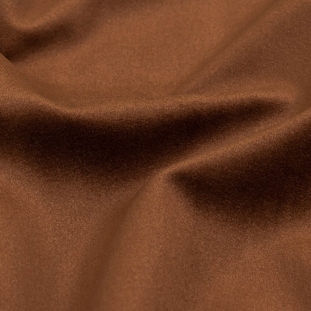 Umber Creamy Polyester Velvet Detail Umber Creamy Polyester Velvet Detail