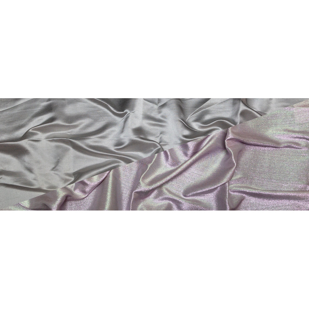 Polyester Lame - Metallic Pink - Ellery Collection Folded Polyester Lame - Metallic Pink - Ellery Collection Folded