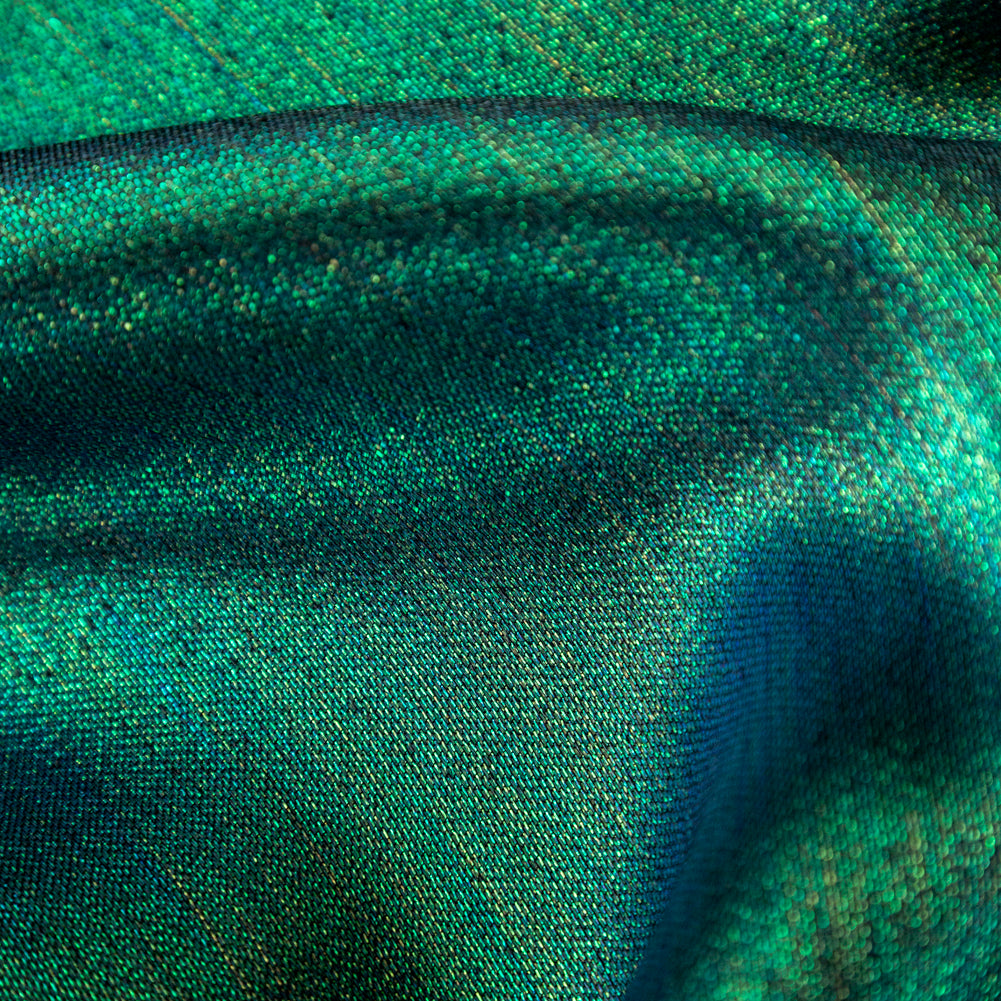 Polyester Lame - Metallic Green - Ellery Collection Full Polyester Lame - Metallic Green - Ellery Collection Full
