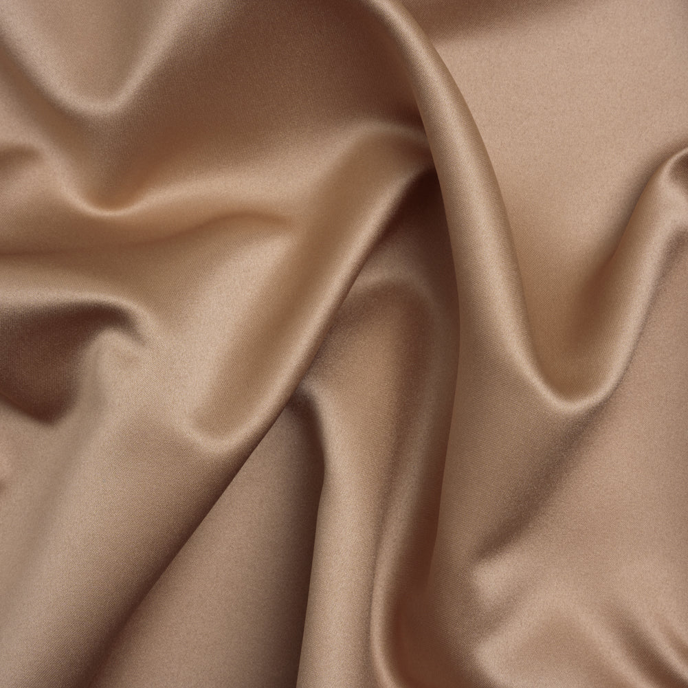 Polyester Satin - Swiss Coffee - Reverie Collection Polyester Satin - Swiss Coffee - Reverie Collection