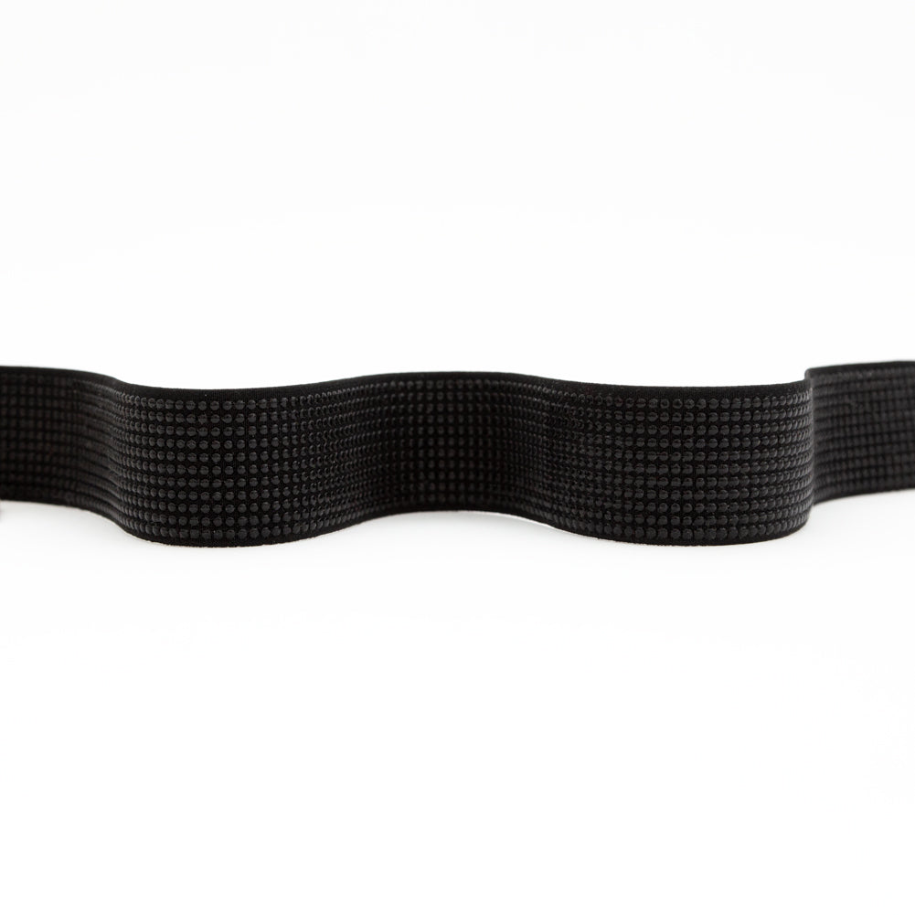 Italian Black Studded Elastic Trim - 1.625" Italian Black Studded Elastic Trim - 1.625"