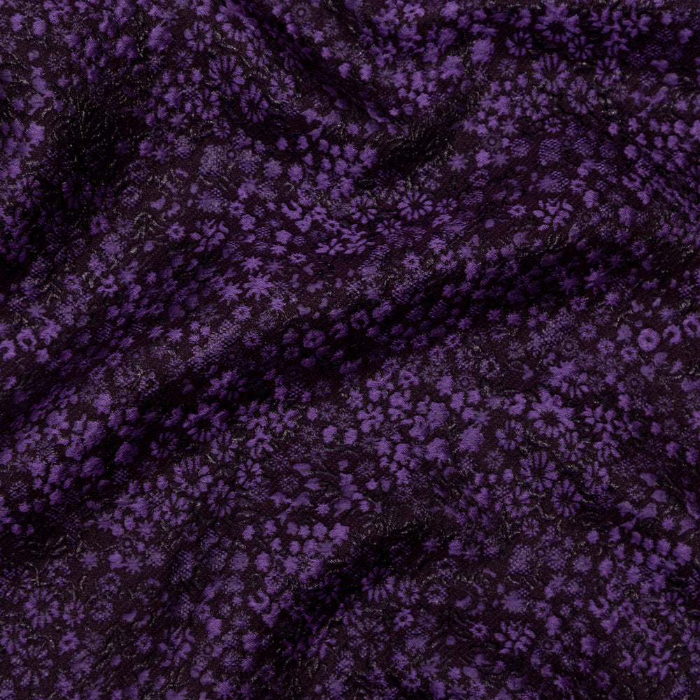 Metallic Purple Luxury Floral Brocade Metallic Purple Luxury Floral Brocade