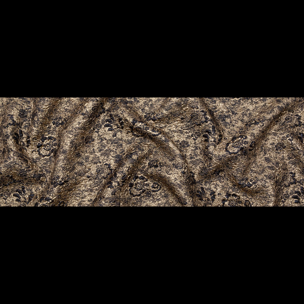 Blue and Gold Luxury Metallic Brocade Folded Blue and Gold Luxury Metallic Brocade Folded