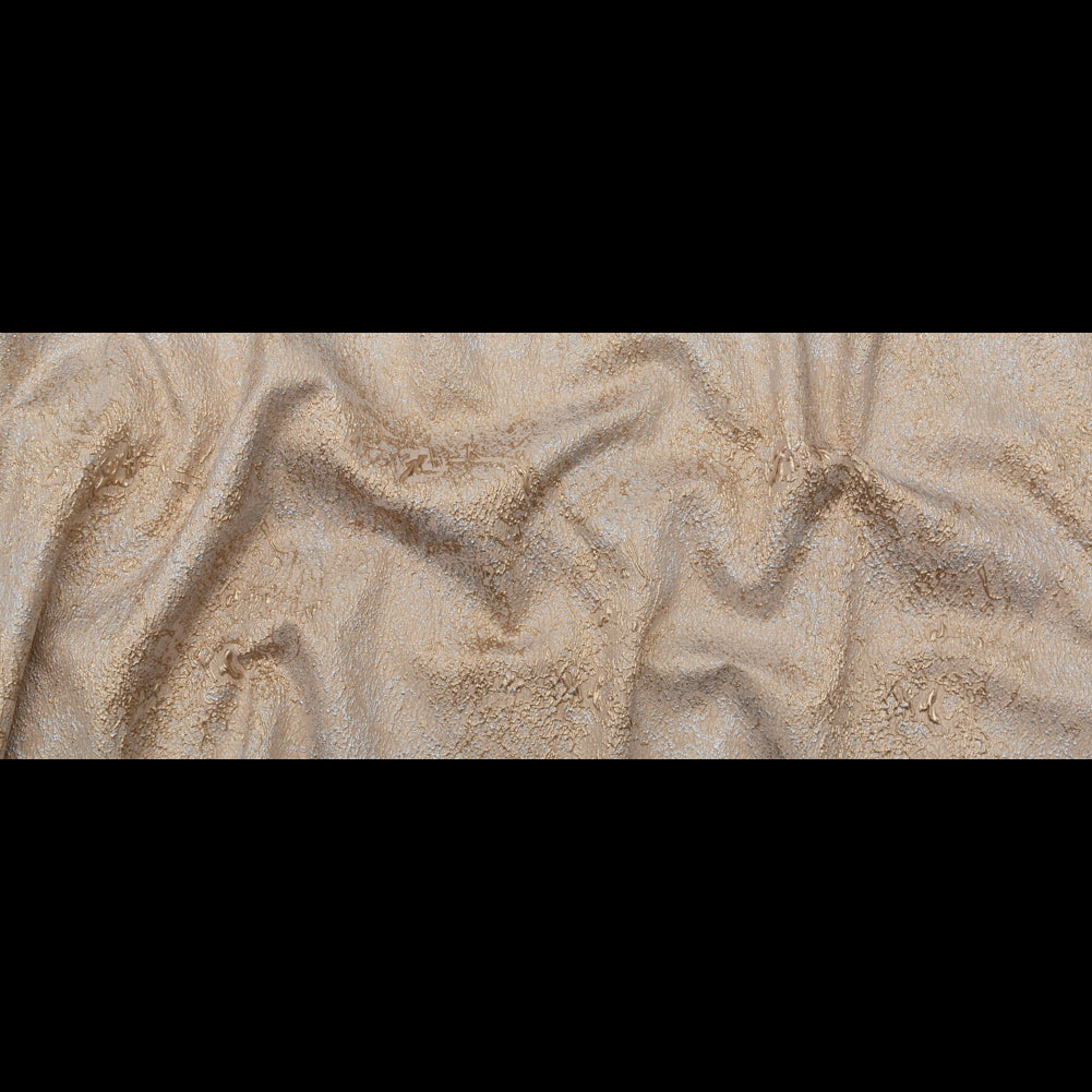 Beige and Silver Abstract Luxury Metallic Brocade Folded Beige and Silver Abstract Luxury Metallic Brocade Folded
