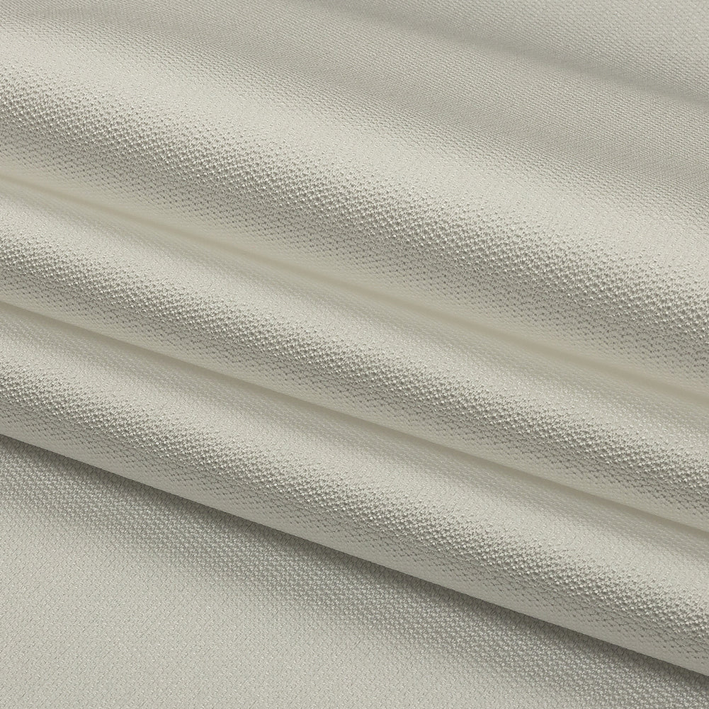 Kestrel White Novelty Polyester Pique - Folded Kestrel White Novelty Polyester Pique - Folded