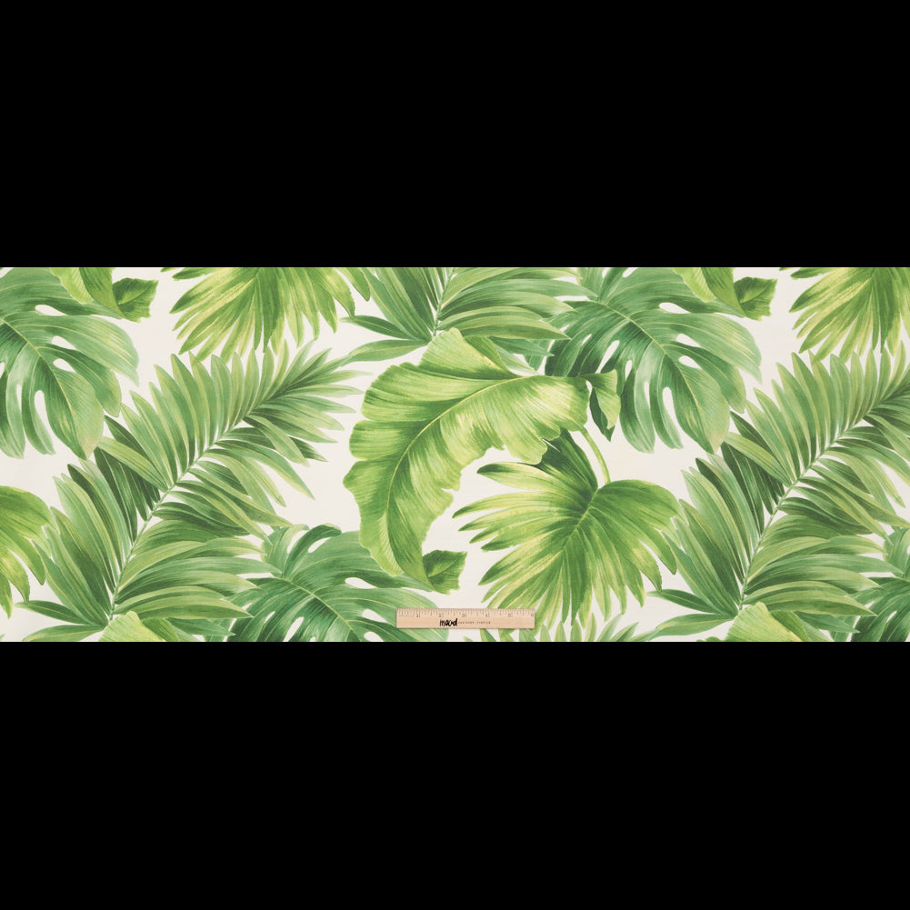 Foliage Tropical Leaves Printed Woven - Full Foliage Tropical Leaves Printed Woven - Full