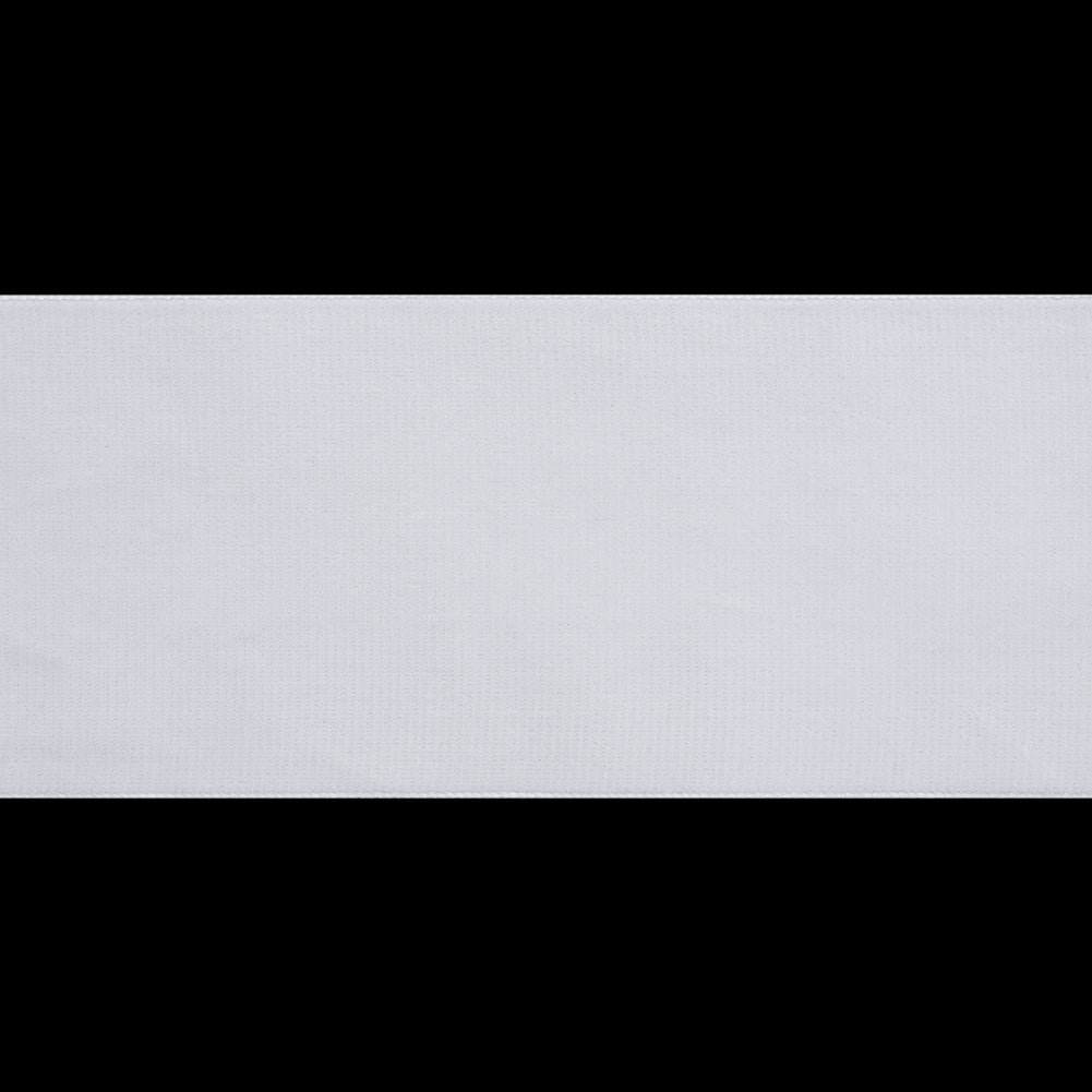 Single Faced Velvet Ribbon Made in Italy - 2.875" - White - Sabine Collection - Folded Single Faced Velvet Ribbon Made in Italy - 2.875" - White - Sabine Collection - Folded